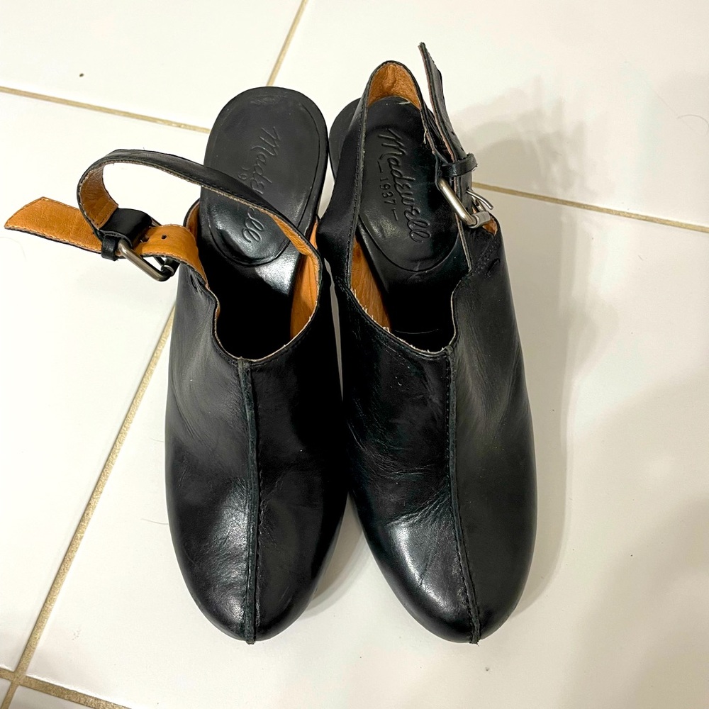 Madewell Women's Black Leather Shoes